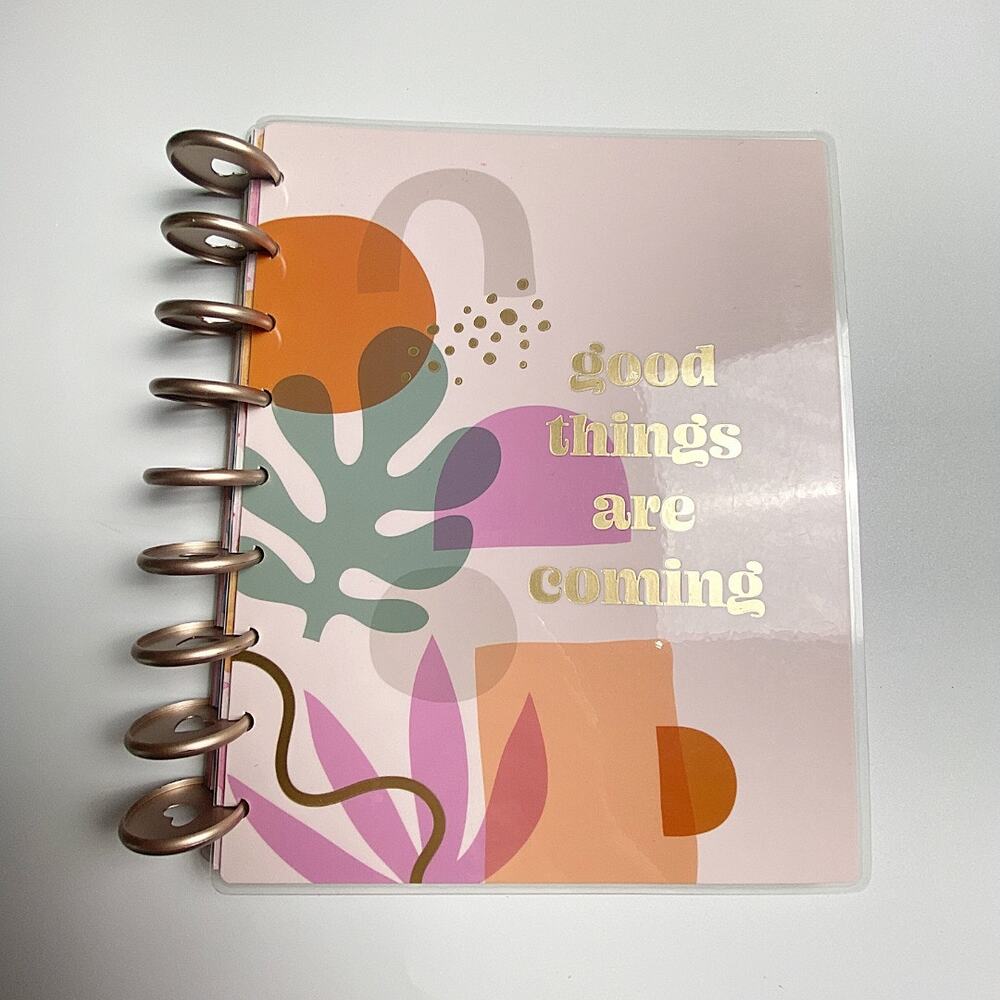 The Happy Planner Classic Good Things Are Coming Notebook 9 Disc Inserts
